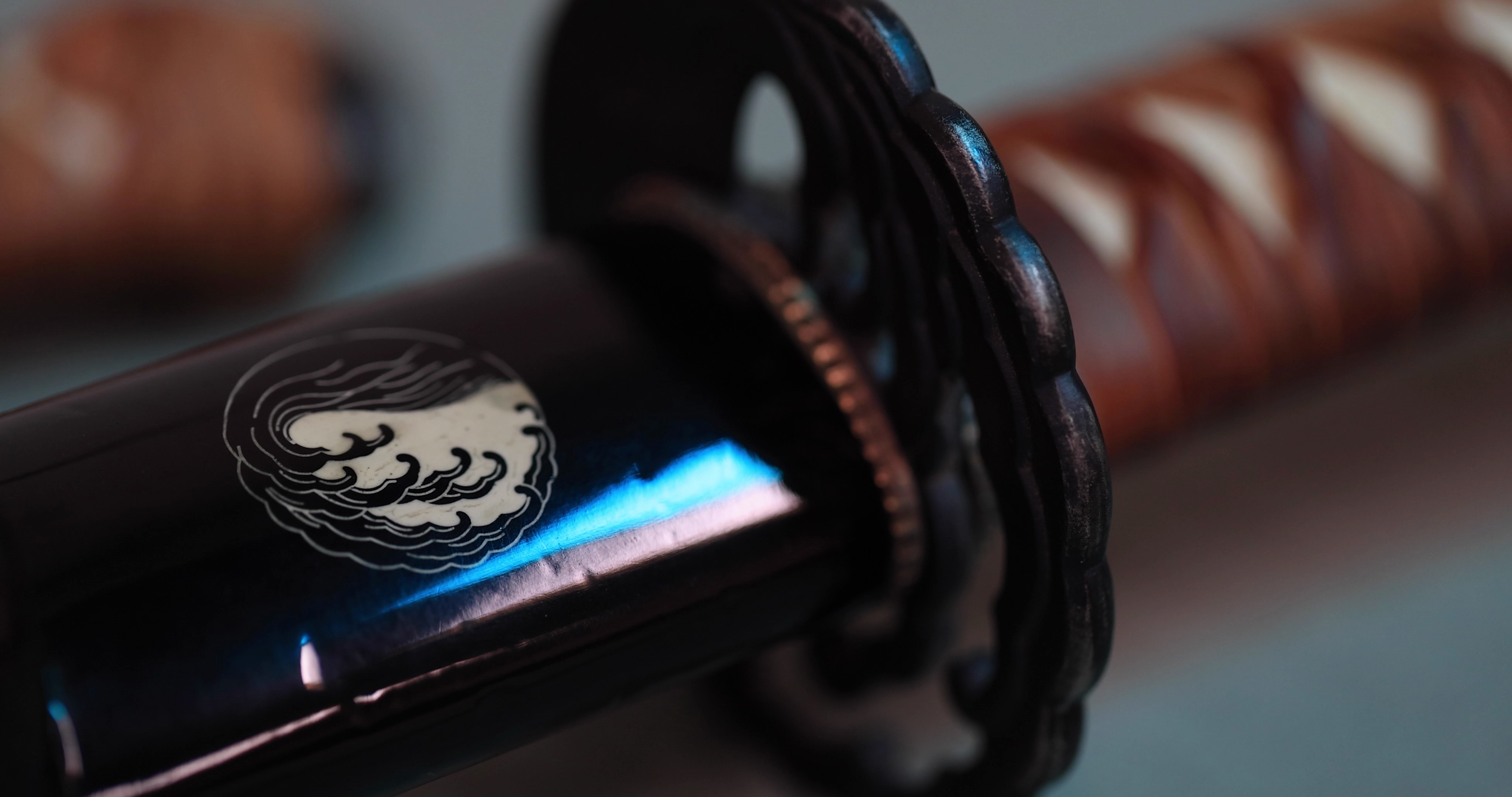 Katana with wave mon
